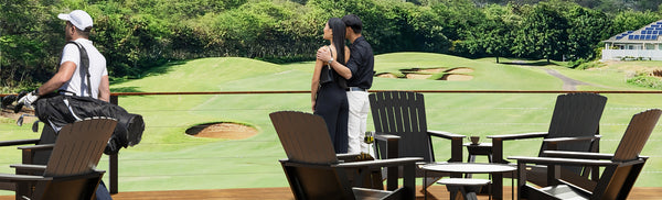 Muskoka Chairs at golf course