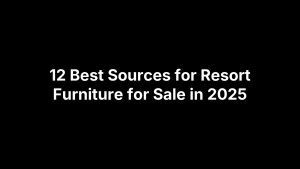12 Best Sources for Resort Furniture for Sale in 2025